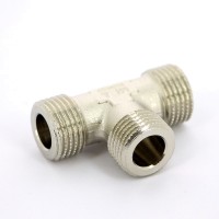 Тройник НН 3/4 Tiemme 1500334 резьба никелированная латунь