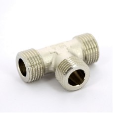 Тройник НН 3/4 Tiemme 1500334 резьба никелированная латунь