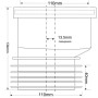 Муфта с манжетой и смещением McAlpin MRDC1GR-OS  (L134мм) 