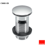 Выпуск для раковины с переливом McAlpine CW60-CB, 1 1/4", хром