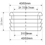 Манжета переходная 40х32 McAlpine FLEXCONN-4032 резиновая