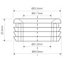 Манжета переходная 50х32 McAlpine FLEXCONN-5032 резиновая