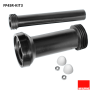 Комплект для инсталляции McAlpine ф90-260мм с манжетой, цвет черный FP45R-KIT3