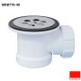 Сифон бутылочный McAlpine MRBT70-40 нерж. решетка 70 мм c пробкой, выход 40 мм