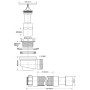 Сифон McAlpine MRS6C-SLF-65 для душевого поддона сливное отверстие 50-75мм, хром