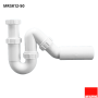 Сифон для раковины McAlpine MRSK12-50 трубный без выпуска