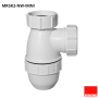 Сифон McAlpine MRSK2-NW-MINI бутылочный 1"1/2 x 40 мм без выпуска и возможности регулировки по высоте