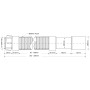 Гофра 243-330 мм McAlpine MRMF2-03 гофрированная труба   1 1/2" х 40/50 мм