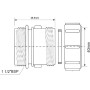 McAlpine T31M-40 Муфта переходная 1 1/2" х 40 мм компрес.