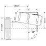 McAlpine T4U Отвод на 90 1 1/2" х 1 1/2"
