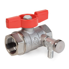 Кран шаровой со сливом 3/4" Giacomini R251S R251S R251SX004 бабочка Вр