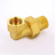 Разъемное соединение угловое НВ 1/2" с прокладкой O-ring, латунь Uni-Fitt | 10171G000404