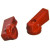 Ручка-флажок металлическая красная для коллекторов и кранов TOTEM и NINO Tiemme 1790007