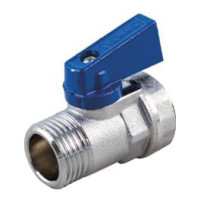 Кран мини НВ 1/2' флажок синий SMALL Tiemme 2940005