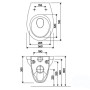 Комплект инсталляции Geberit Duofix Plattenbau 458.122.2U.1 с подвесным унитазом Kolo Idol