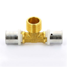 Тройник комбинированный пресс-Н 32-3/4"-32 Uni-Fitt | 708G9390 латунь