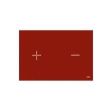 Панель смыва OLI GLASSY, красная — 878703