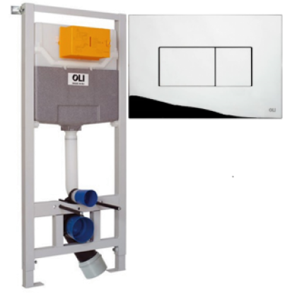 Комплект OLI120 ECO SANITARBLOCK с панелью KARISMA, хром глянцевый — 879235pKA00 — 879235pKA00