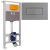 Комплект OLI120 ECO SANITARBLOCK с панелью KARISMA, хром матовый — 879235pKA02