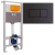Комплект OLI120 ECO SANITARBLOCK с панелью KARISMA, чёрный soft-touch — 879235pKA03
