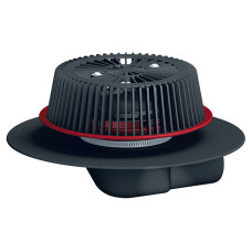 HL64FPowerSafe кровельная воронка с отсекателем воздуха и ПП корпусом DN75