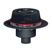 Воронка кровельная HL62.1Safe/2 DN125 с электрообогревом