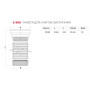 Гофра для унитаза Jimten S-500 021400 110 мм, длина 225-535мм