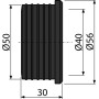 Переходная манжета Alcaplast S0156-ND DN50/40