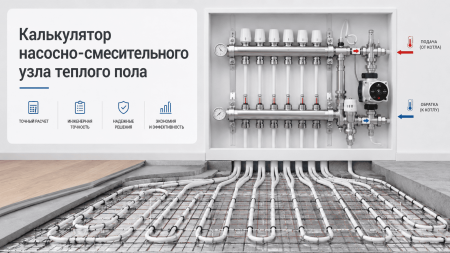 Калькулятор насосно-смесительного узла теплого пола