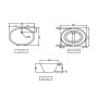 Jaquar Continental CNS-WHT-705 Встраиваемая раковина 60х42см
