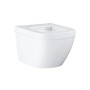 Унитаз подвесной безободковый, компактный GROHE Euro Ceramic 3920600H гигиеническим покрытием (без сиденья), альпин-белый