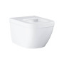 GROHE Euro Ceramic 3932800H Унитаз подвесной безободковый Triple Vortex, с гигиеническим покрытием, без сидения, альпин-белый