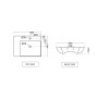 Jaquar JDR JDS-WHT-25931 Раковина универсального монтажа 59х44см