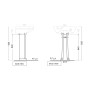 Jaquar QNS-WHT-7301 Пьедестал для раковины