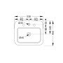 Artize LXS-WHT-67801 Подвесная раковина 53х45см