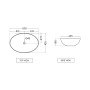 Jaquar JDR JDS-WHT-25901 Накладная раковина 63х43см