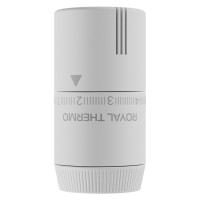 Термостатическая головка жидкостная Royal Thermo Design M30×1,5 (белая Soft Touch), арт. RATHDN13015WS