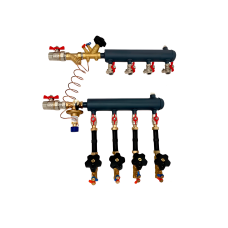Этажный коллектор TES UDFC-50-4L-32-25-25-15 ДУ32