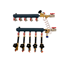 Этажный коллектор TES UDFC-50-5R-32-25-25-15 ДУ32