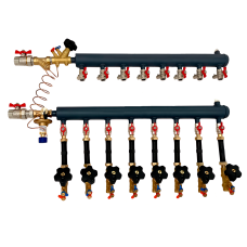 Этажный коллектор TES UDFC-50-8L-32-25-25-15 ДУ32