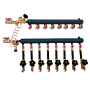 Этажный коллектор TES UDFC-50-8L-32-25-25-15 ДУ32