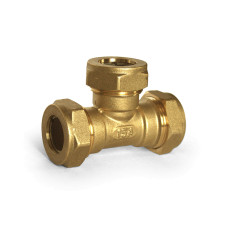 Угол обжимной переходной латунный 25-20-25 мм Stahlmann EasyFix STWL25/20/25BEF