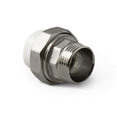 Муфта комбинированная разъемная Н PPR 75-2 1/2" Pro Aqua PA210 | PA21026 полипропилен белый