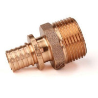 Муфта комбинированная 20x1" Rehau RX+ 14563163001 бронза