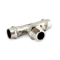 Тройник комбинированный пресс-Н 28-3/4" | Uni-Fitt 798S4340 нержавеющая сталь
