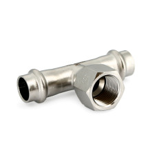 Тройник комбинированный пресс-В 28-3/4" | Uni-Fitt 797S4340 нержавеющая сталь