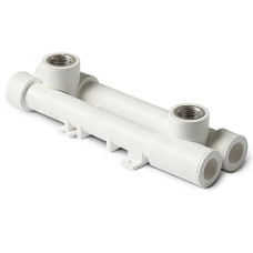 Универсальный настенный комплект PPR 20-1/2" Pro Aqua PA600 | PA60008 полипропилен белый
