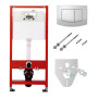 TECEbase K400200 Инсталляция для унитаза 4 в 1 комплект, кнопка TECEambia, белая