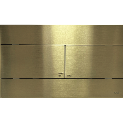 Кнопка смыва OLI SLIM INOX 888565 брашированное золото — 888565