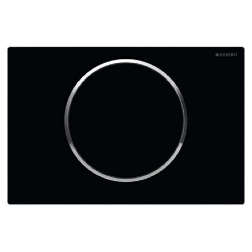 Кнопка смыва Geberit Sigma10 115.758.KM.5 черная/хром